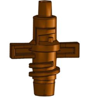 Dysza do mikrozraszacza 2,3mm Hadar brązowa 7110