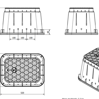 Studzienka standard na 4 elektrozawory