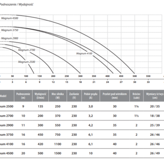 Pompa zatapialna z pływakiem Magnum 2900 (0,55kW, 230V)